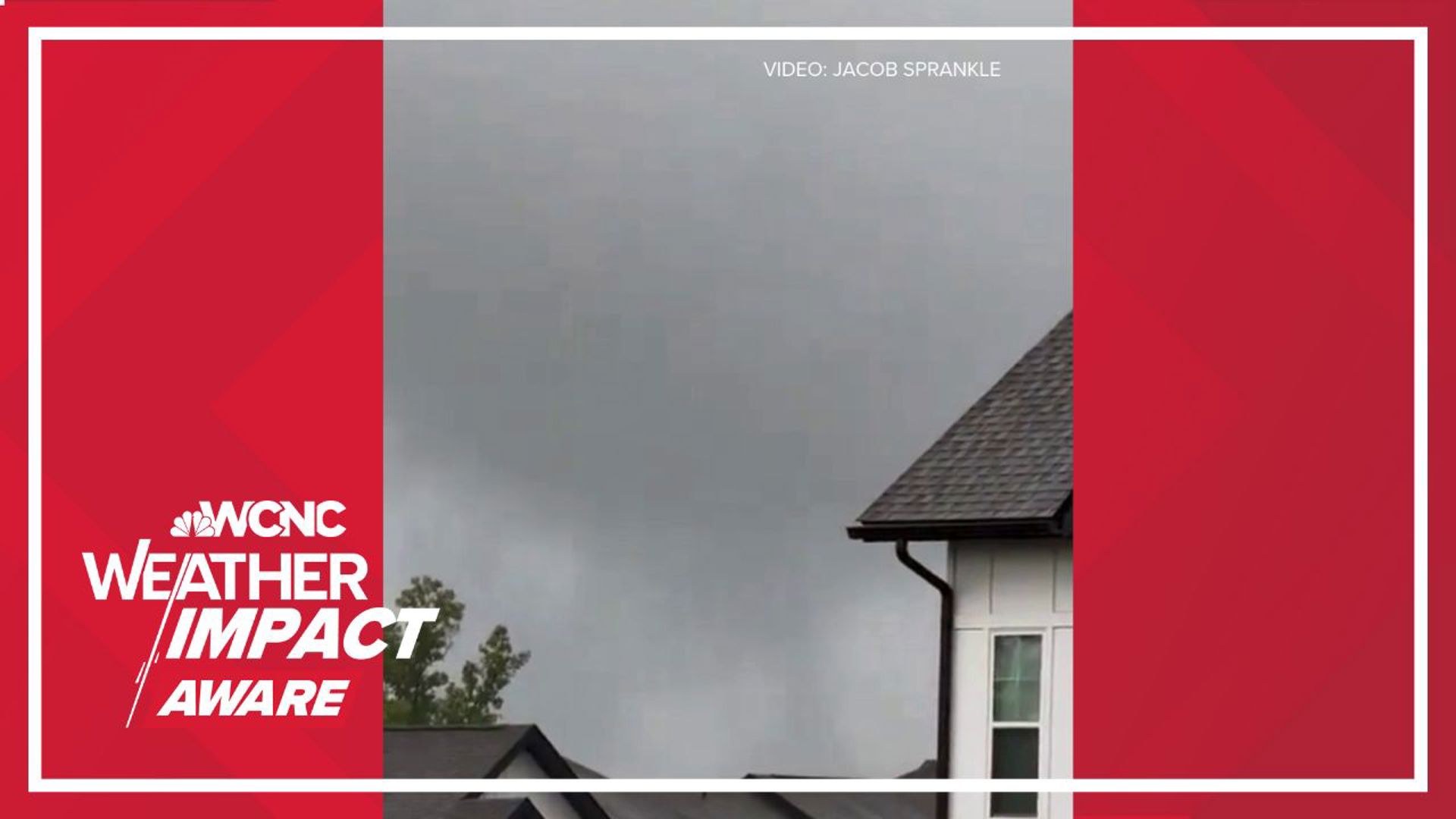 A brief tornado was caught on video near Charlotte's Steele Creek area on Thursday. It happened during an active tornado warning that has since expired.