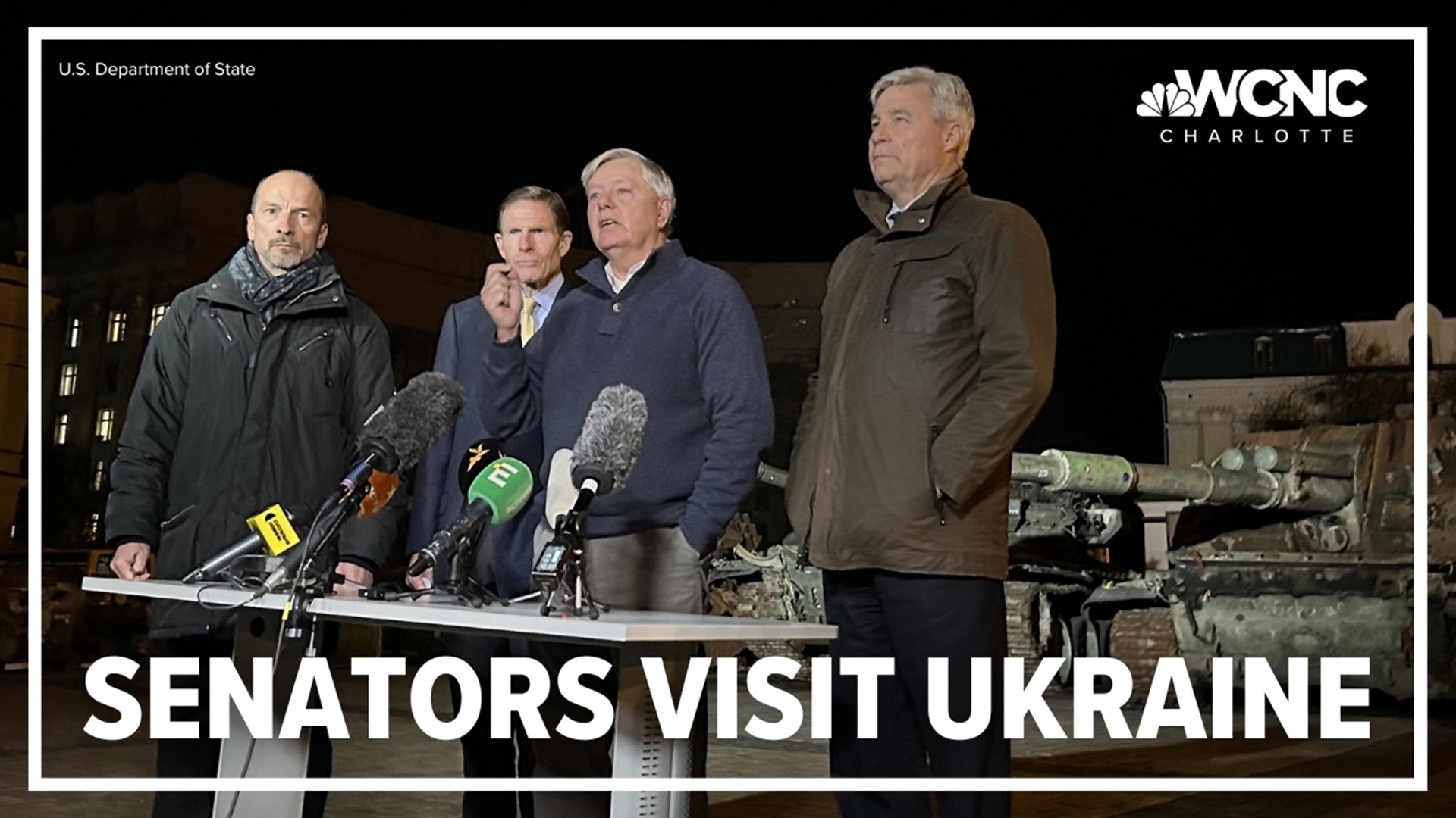 Senator Lindsey Graham (R-South Carolina) is visiting Ukraine on behalf of the United States Congress.