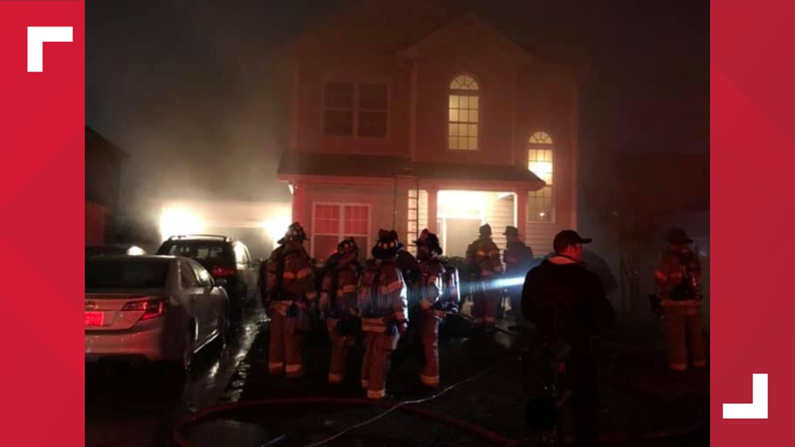 Pineville house struck by lightning, resulting in fire