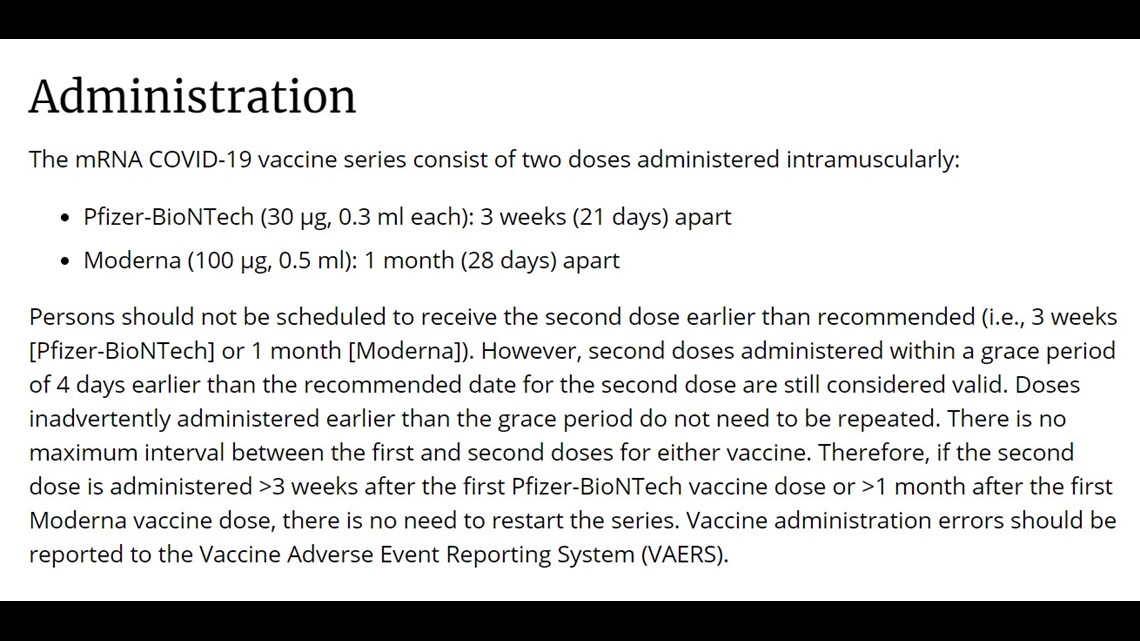 Pfizer second dose timing
