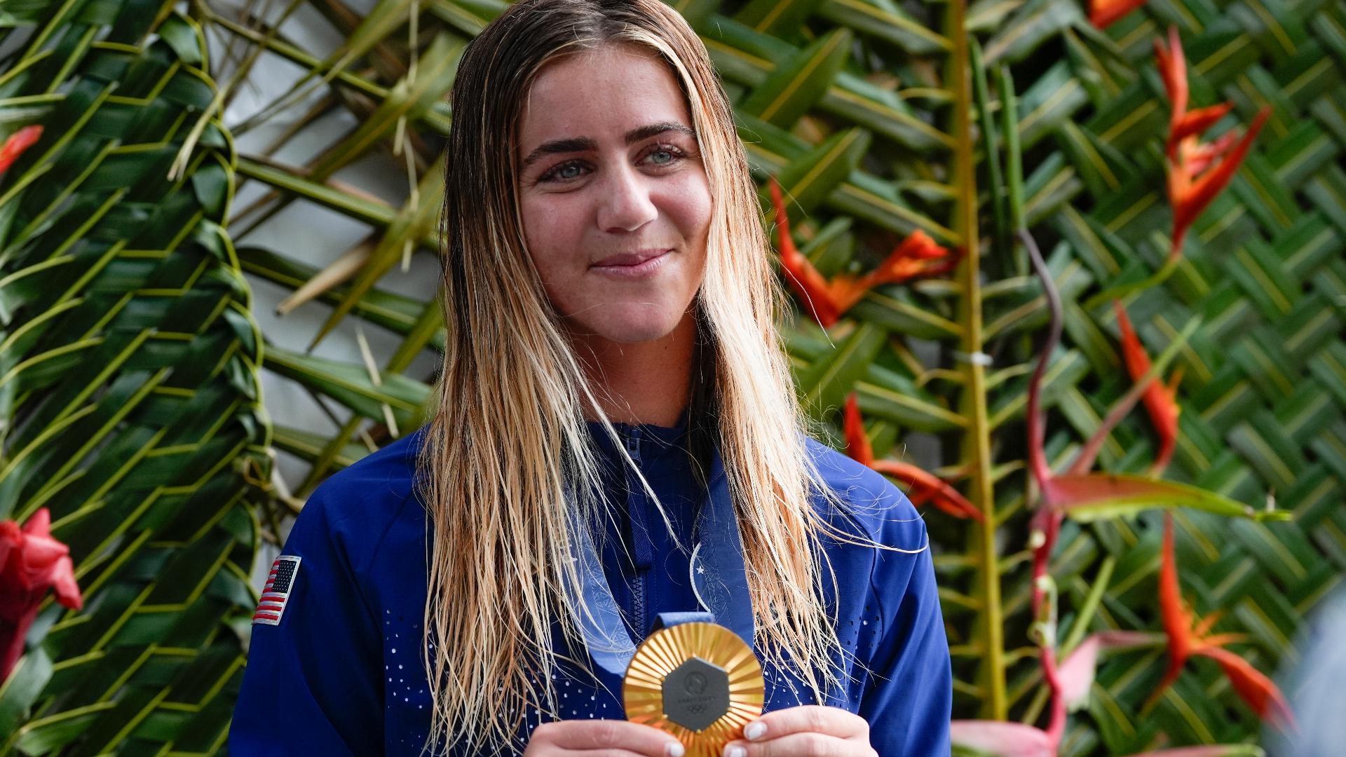 Caroline Marks gives Team USA backtoback gold medals in surfing