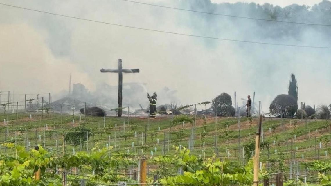 WoodMill Winery burns down in Lincoln County | wcnc.com