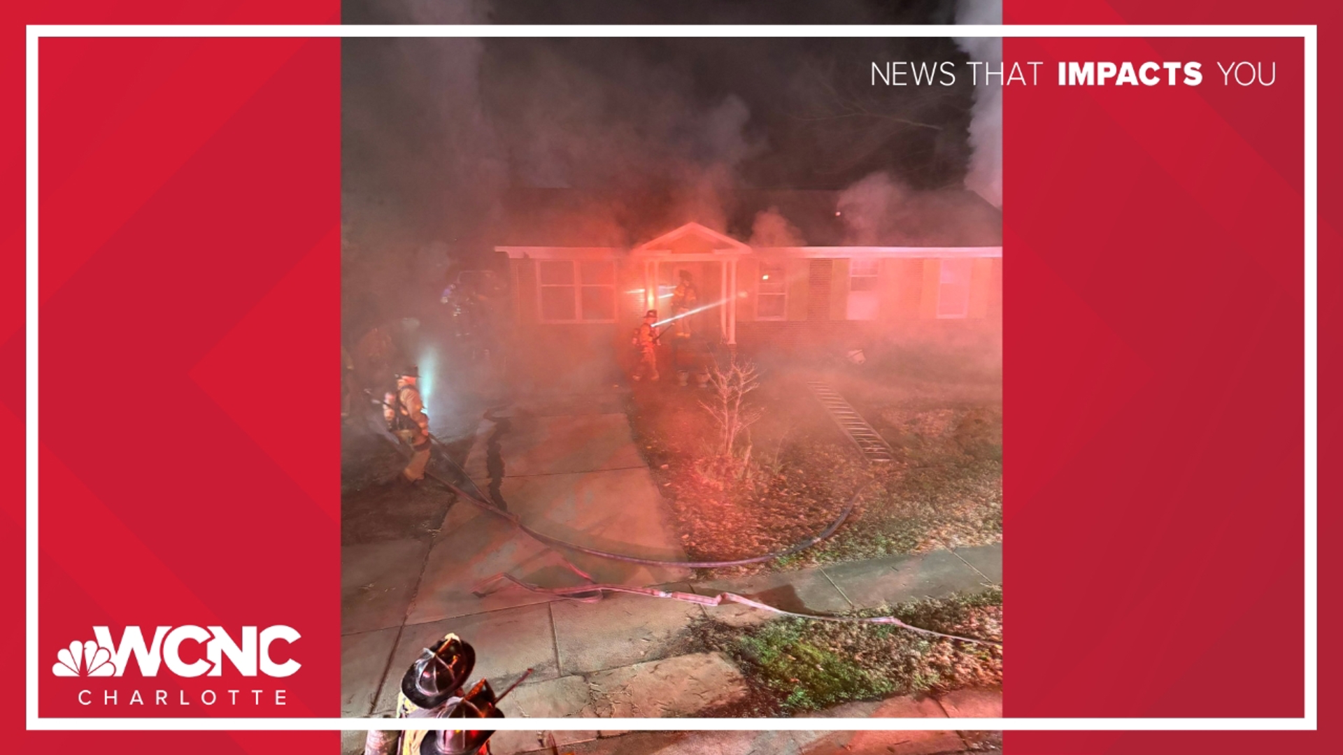1 hospitalized after house fire in northeast Charlotte | wcnc.com