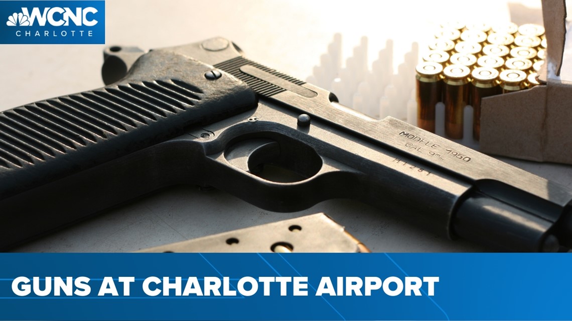 Spike in guns found at Charlotte airport TSA checkpoint