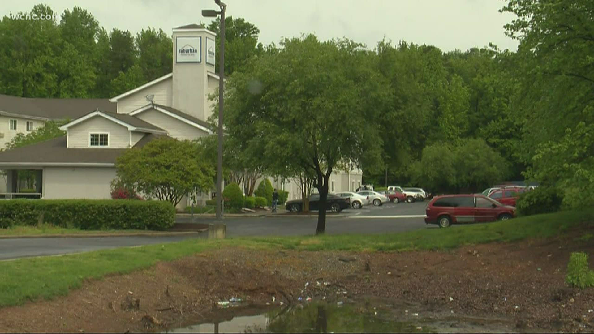 Extended stay tenants at a Charlotte hotel are claiming they were told to pack up and leave due to COVID-19.