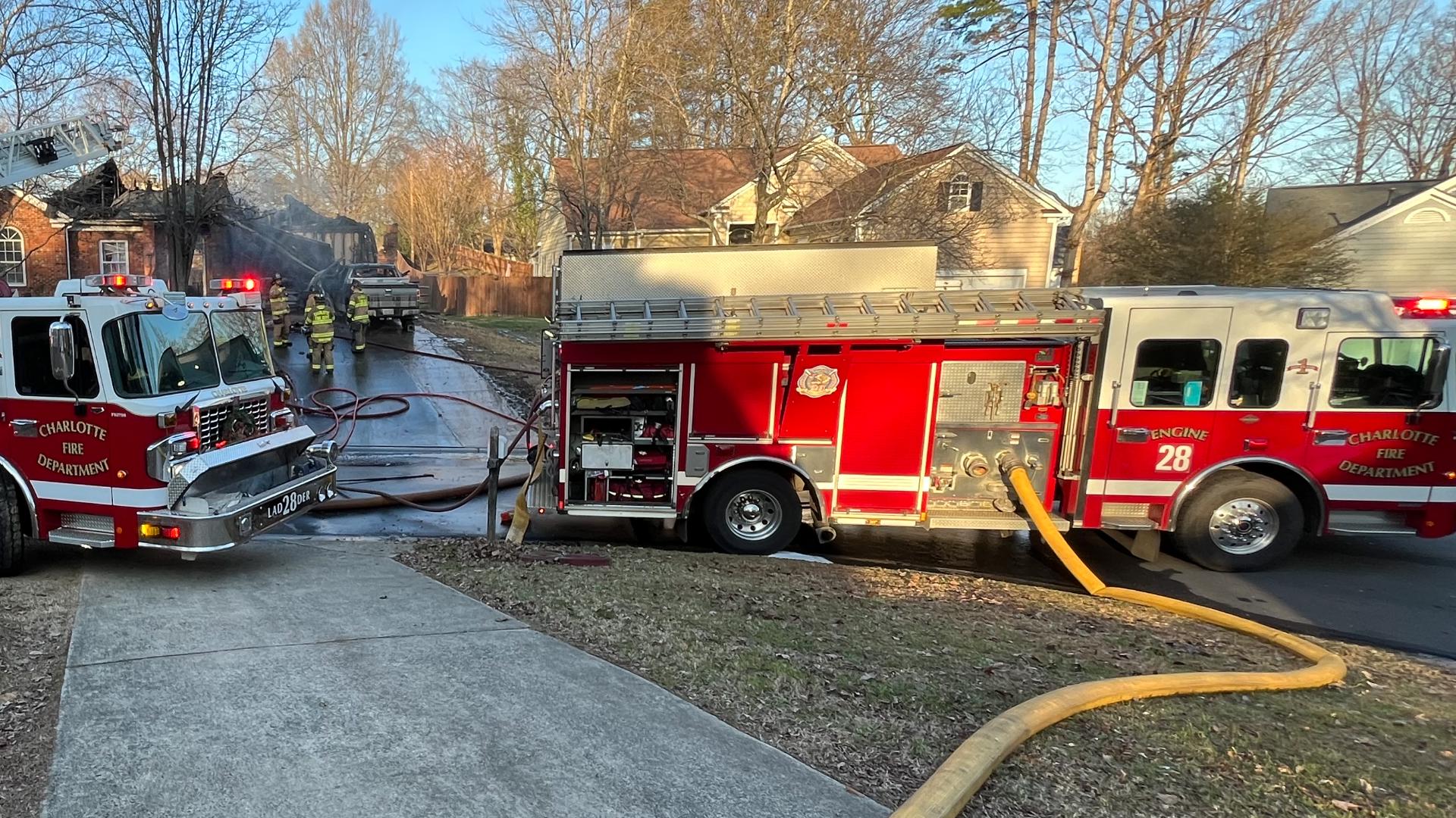 Charlotte house fire on Christmas Eve | wcnc.com