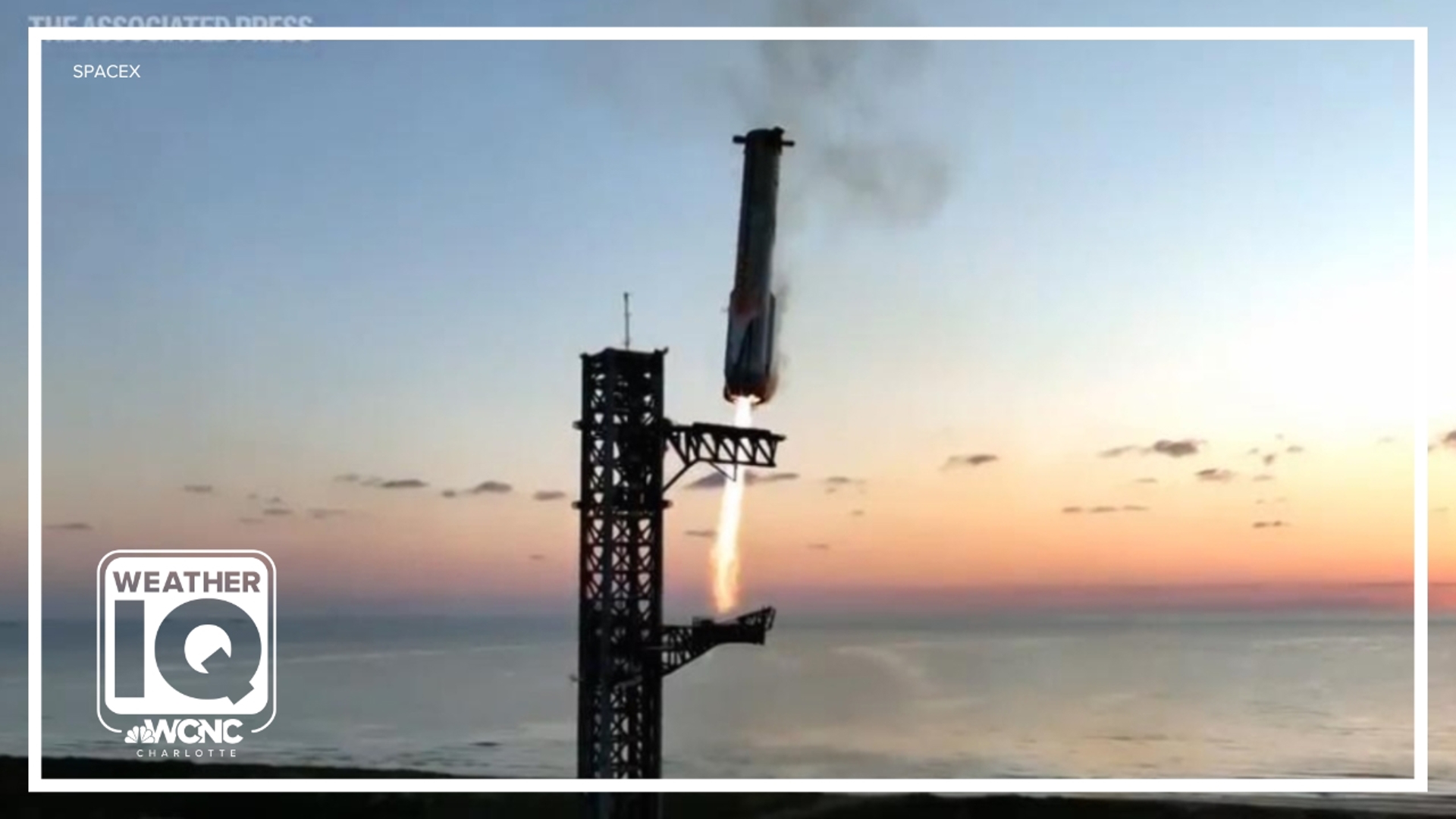 SpaceX brought the first-stage booster back to land at the pad from which it had soared seven minutes earlier.