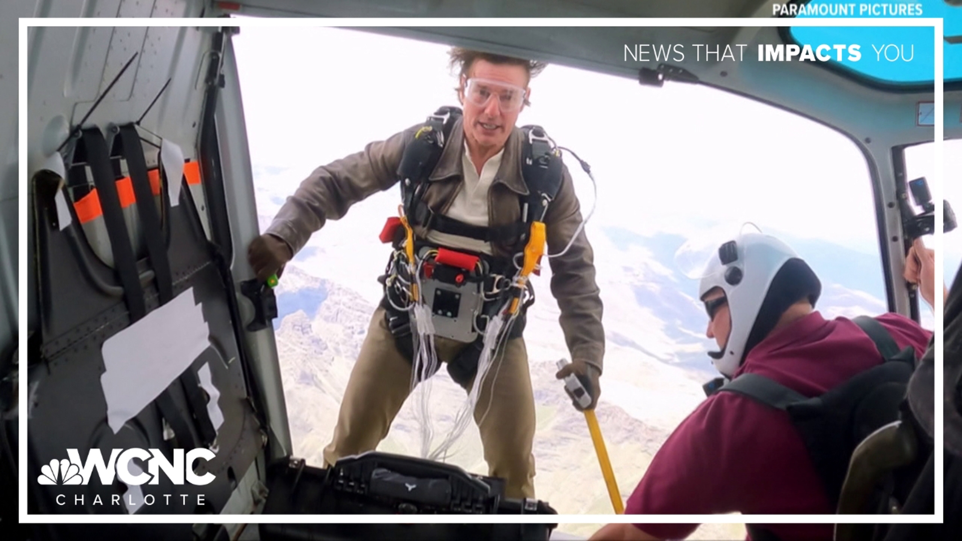 According to Guinness World Records, Tom Cruise now holds the record for most burning parachute jumps by an individual.