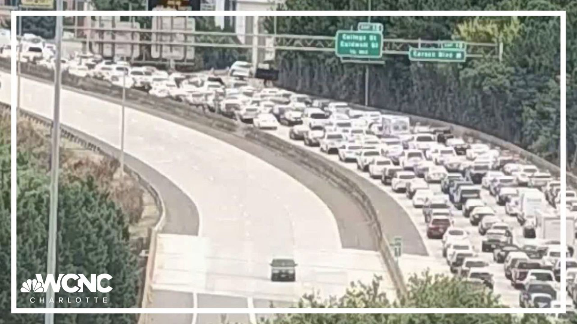 The incident occurred on I-277 between Uptown Charlotte and South End. The closure had traffic stopped or delayed in both directions of the interstate loop.