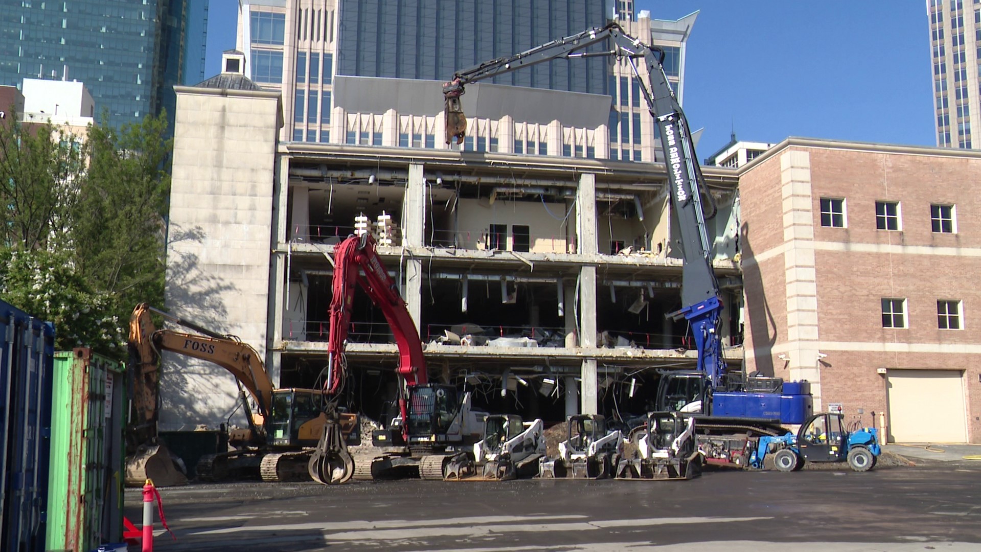 Tryon Library Old main library being demolished in Uptown Charlotte, NC | wcnc.com