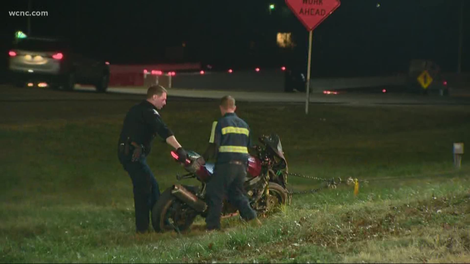 The driver of the motorcycle is expected to live.