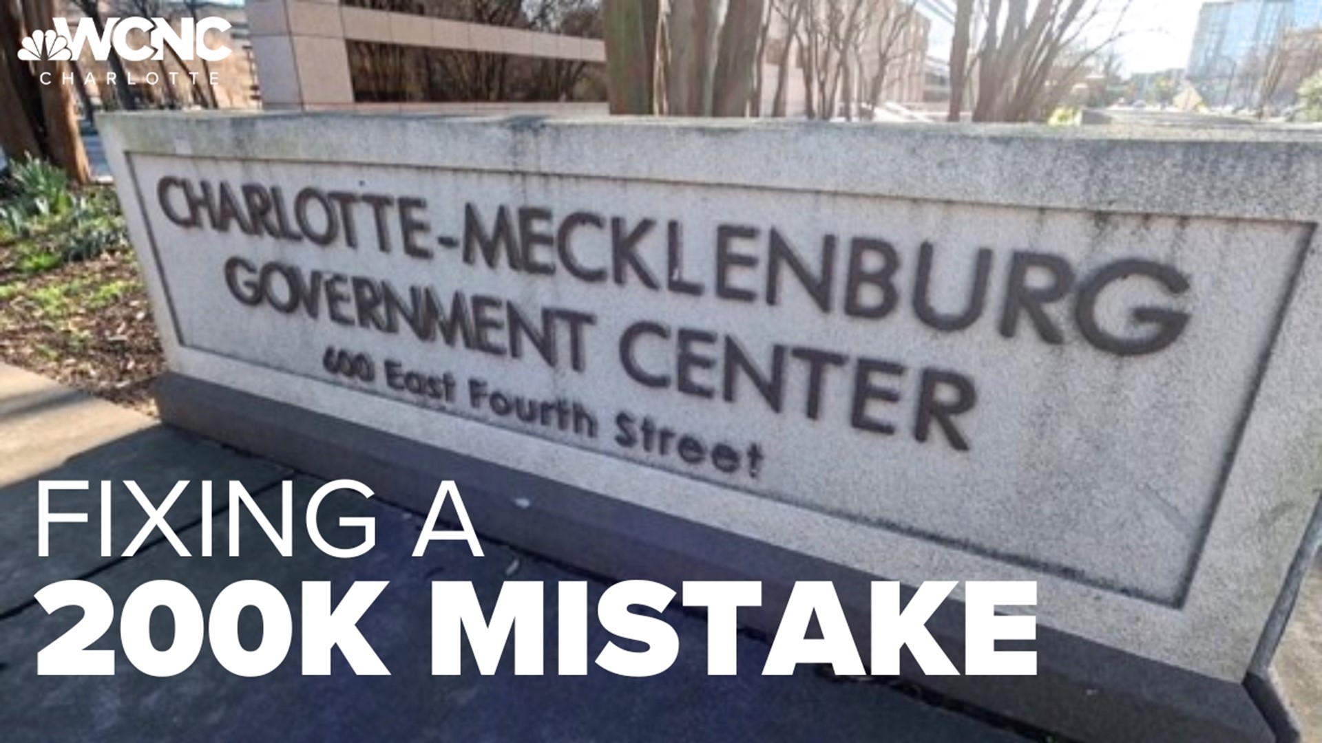 WCNC's Nate Morabito dug to find answers on the city of Charlotte's mistake.
