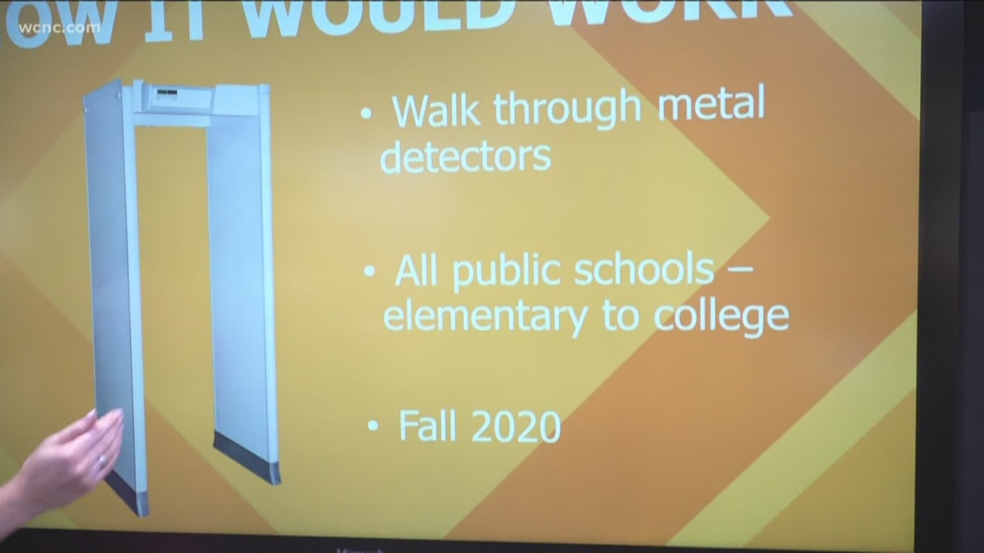 A bill filed by South Carolina lawmakers would require walk-through metal detectors in all public schools starting in the fall of 2020.