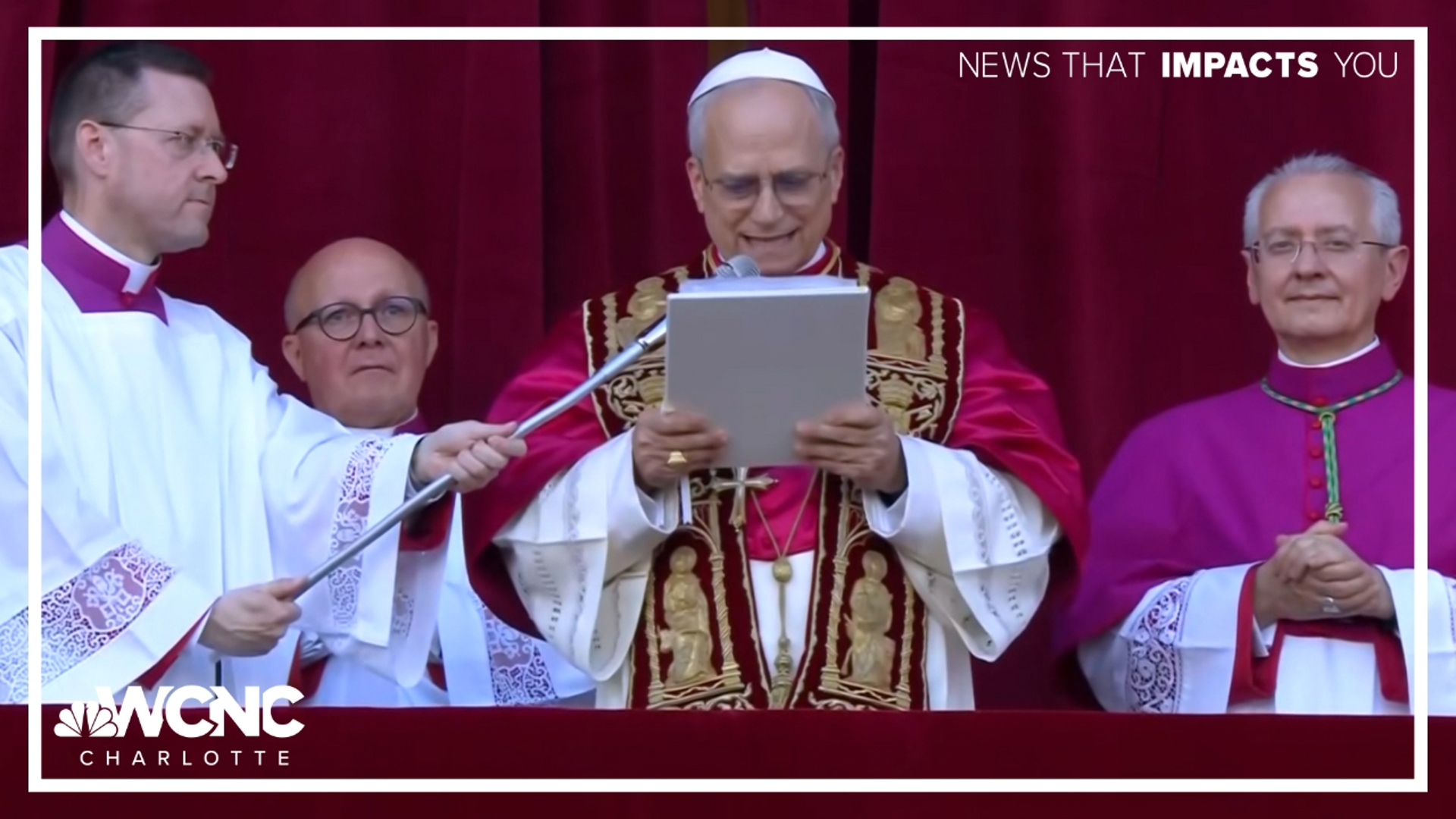 Bishop Michael Martin spoke after the new pope was named on Thursday.