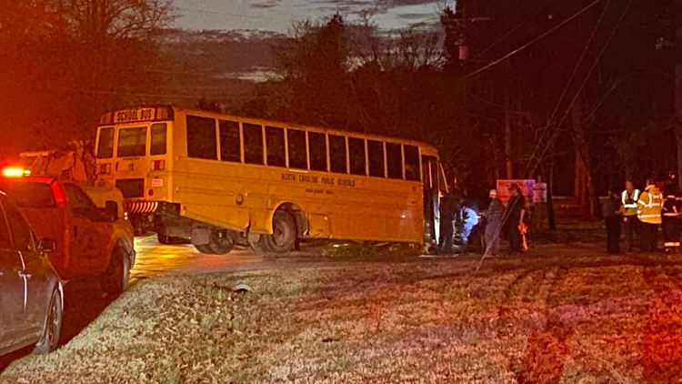 School bus wreck leaves 7 students, driver hurt, Rowan-Salisbury Schools reports