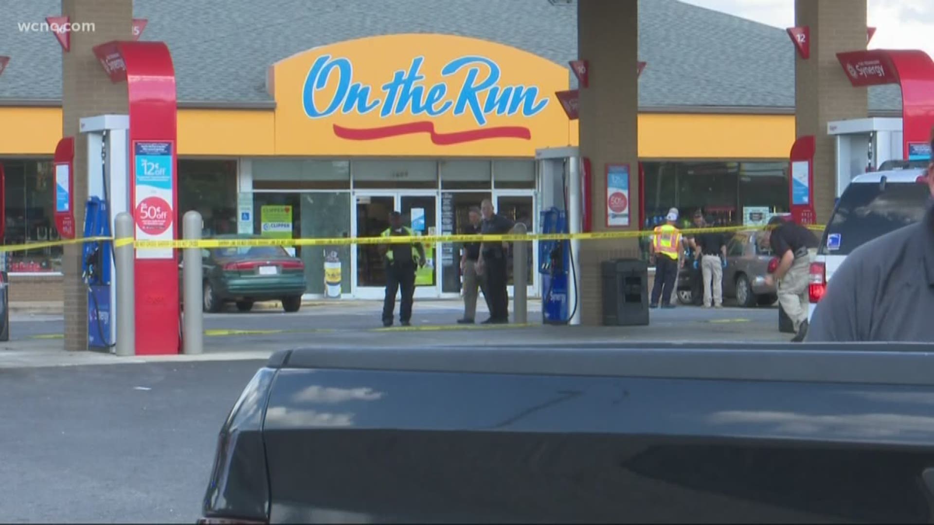 Authorities are investigating a triple shooting that took place at a gas station in York County Thursday afternoon.