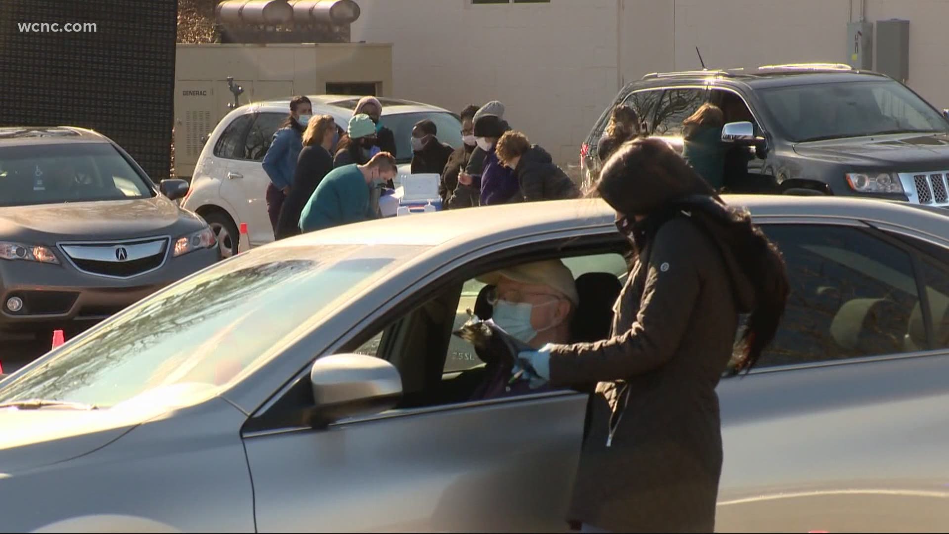 Vaccinations ended at 3:30 p.m. in Salisbury, and officials even had to turn cars away.