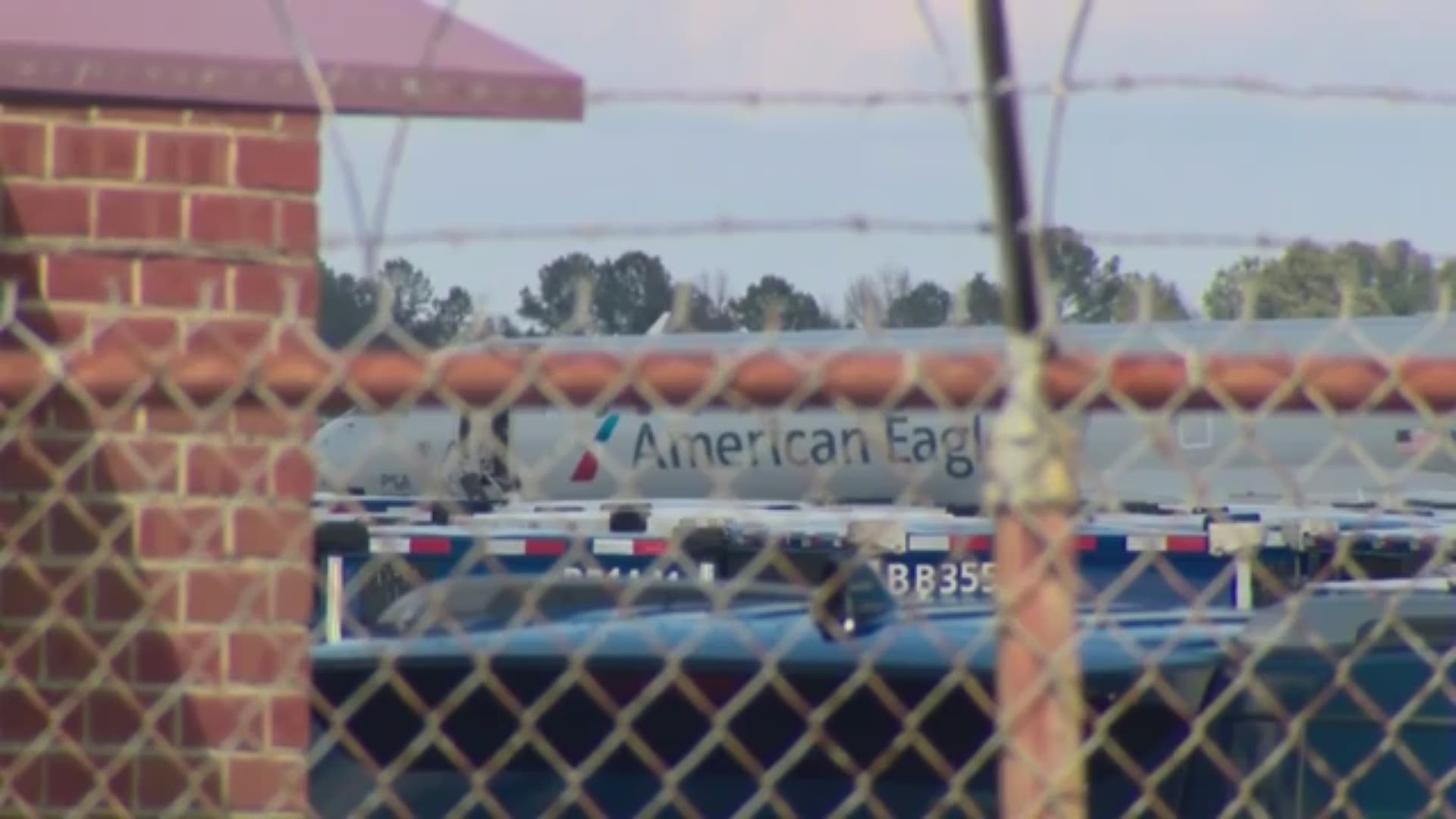 An American Airlines plane struck a deer at Charlotte Douglas International Airport Wednesday.