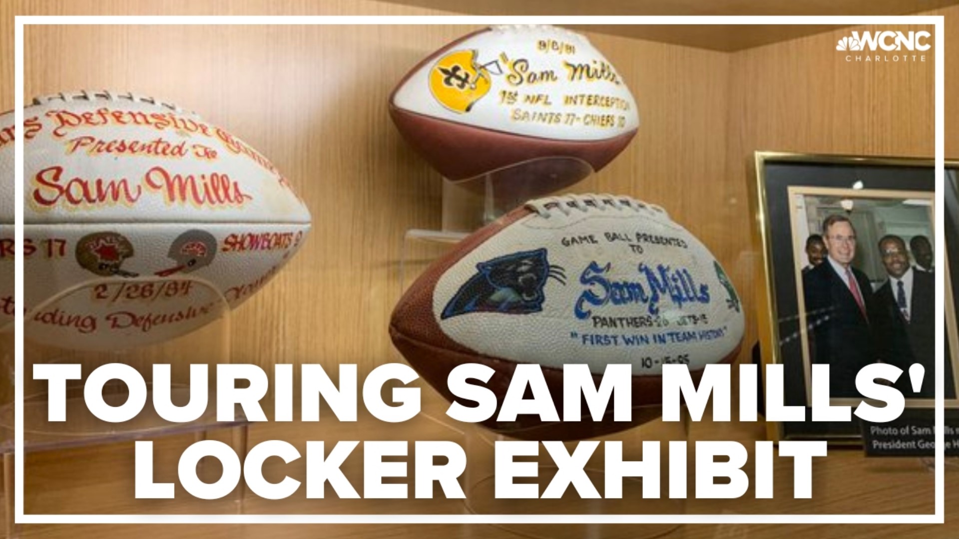 Sam Mills will be inducted into the Pro Football Hall of Fame on Saturday.