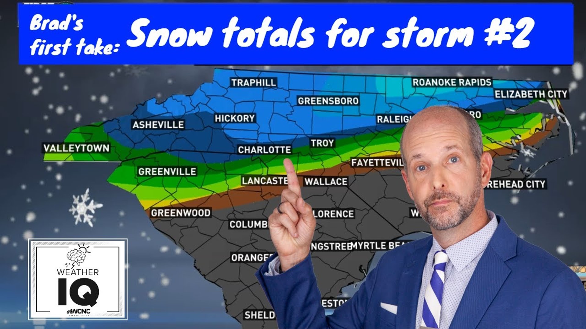 Brad has released his preliminary look at how much snow and ice a second winter storm could bring us Friday
