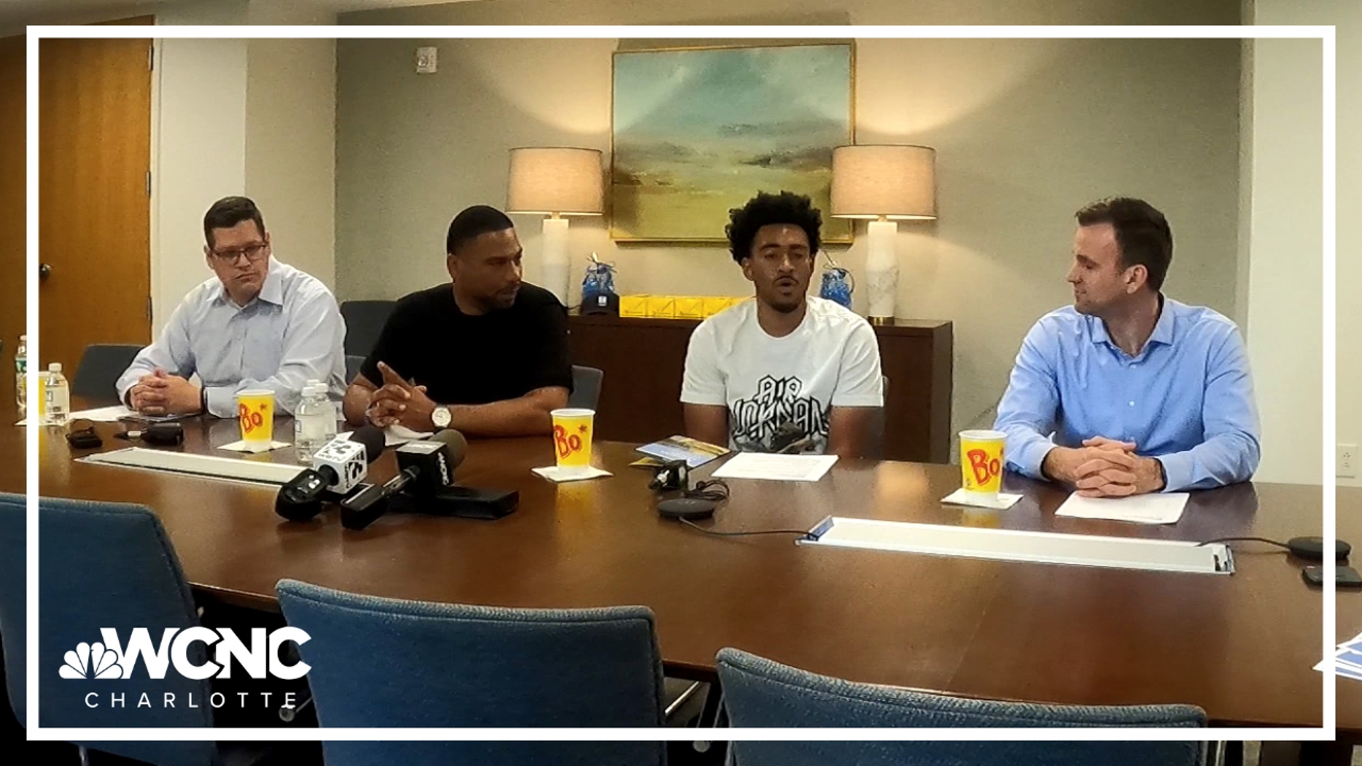 Panthers QB recently launched a new foundation and spent Friday speaking to a treatment facility.