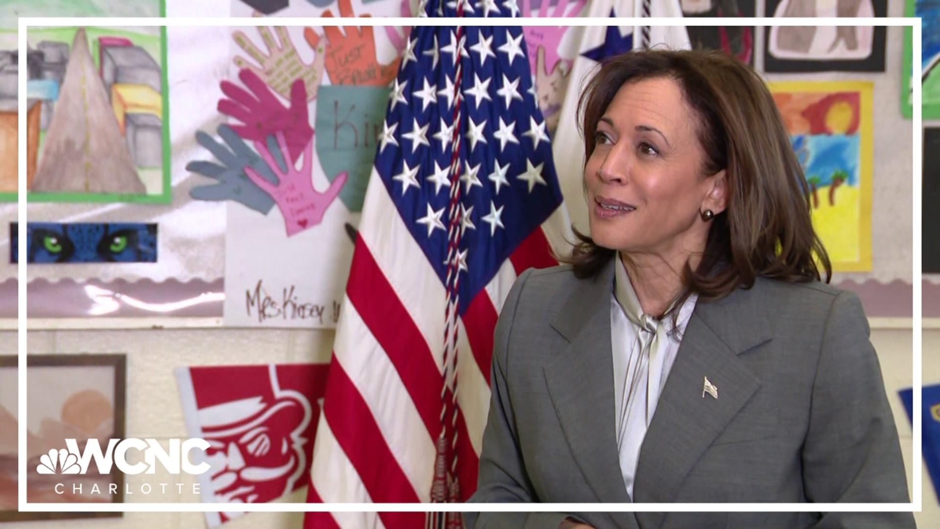 Vice President Kamala Harris stopped in Charlotte on Thursday to talk about the problems when it comes to teens and gun violence.