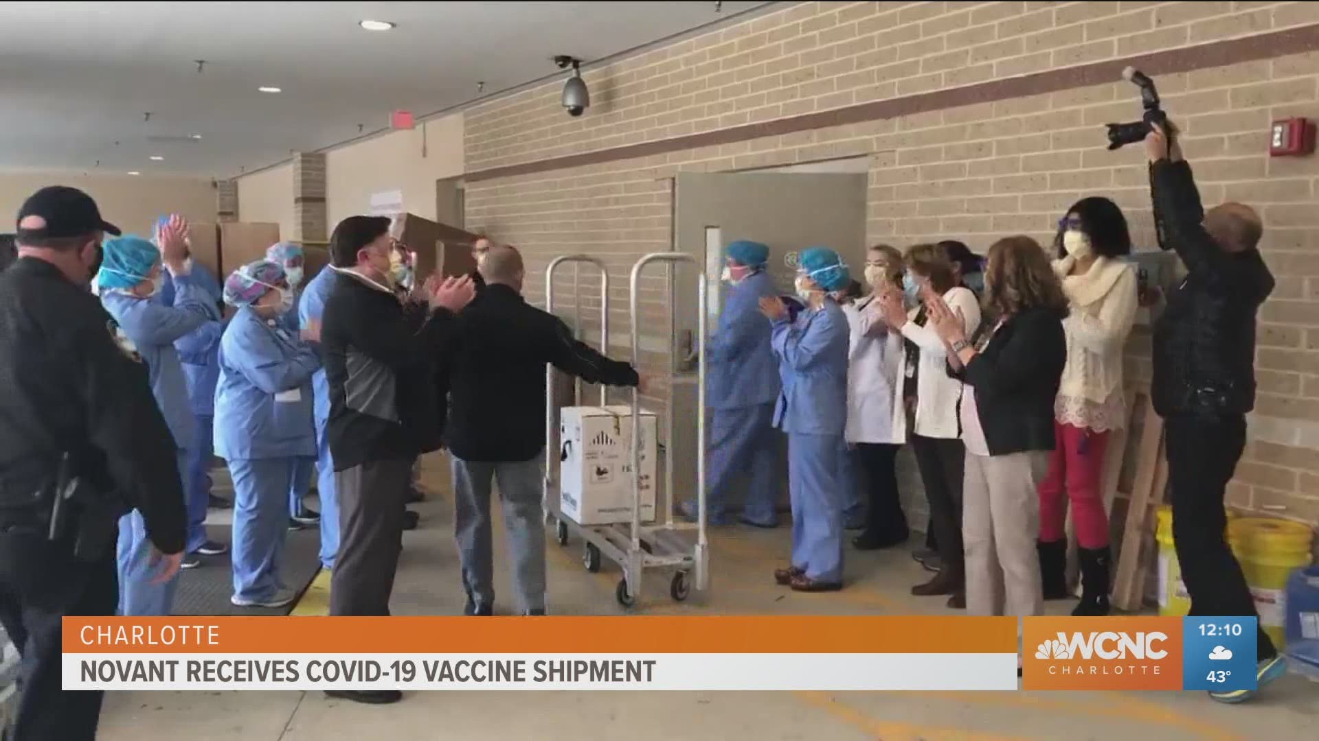 Novant Health announced Thursday it received its first shipment of Pfizer's COVID-19 vaccine, which received approval earlier this month.