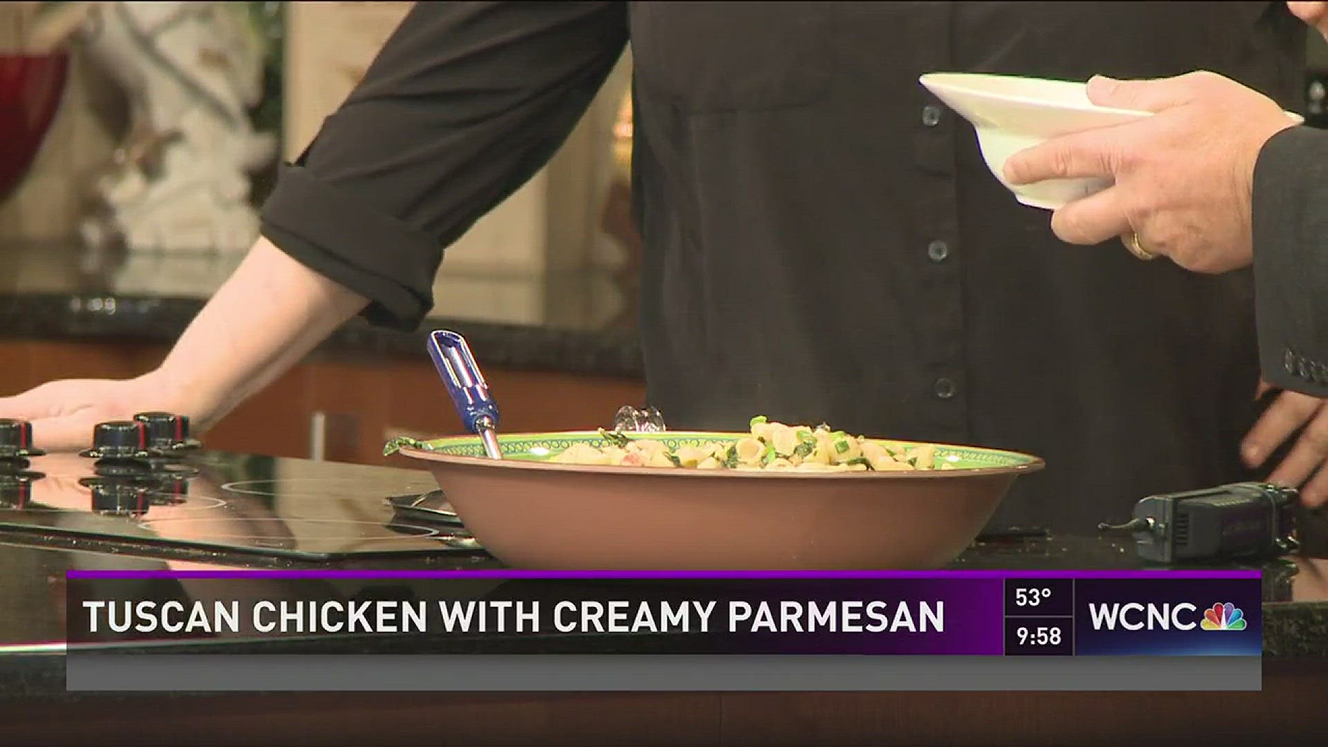 Chef Jenny goes through her delicious recipe for tuscan chicken with creamy parmesan