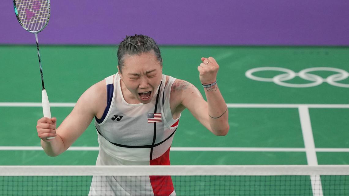 Beiwen Zhang heads to round of 16 pursuing Team USA’s first badminton medal