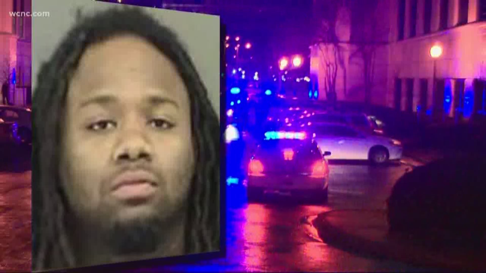 Charlotte Mecklenburg Police said the suspect in a west Charlotte homicide is dead after ambushing several officers outside headquarters Thursday night.