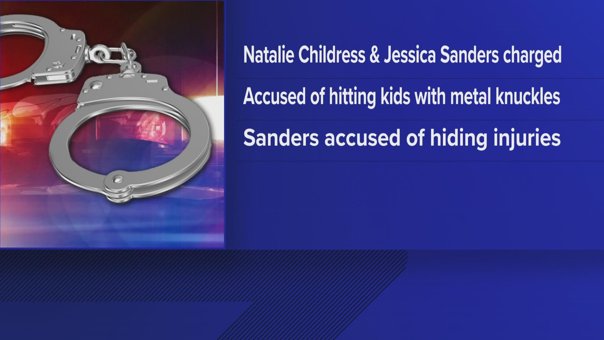 Allegations indicated Natalie "Shane" Childress had intentionally hit children in her care with metal knuckles, causing serious injury.