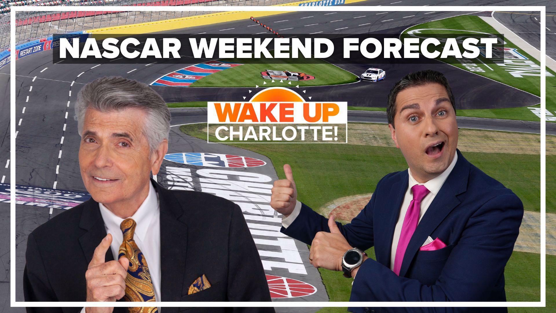 It's going to be a cool and sunny weekend for NASCAR at Charlotte Motor Speedway! Larry Sprinkle and Chris Mulcahy have the full forecast on #WakeUpCLT To Go!