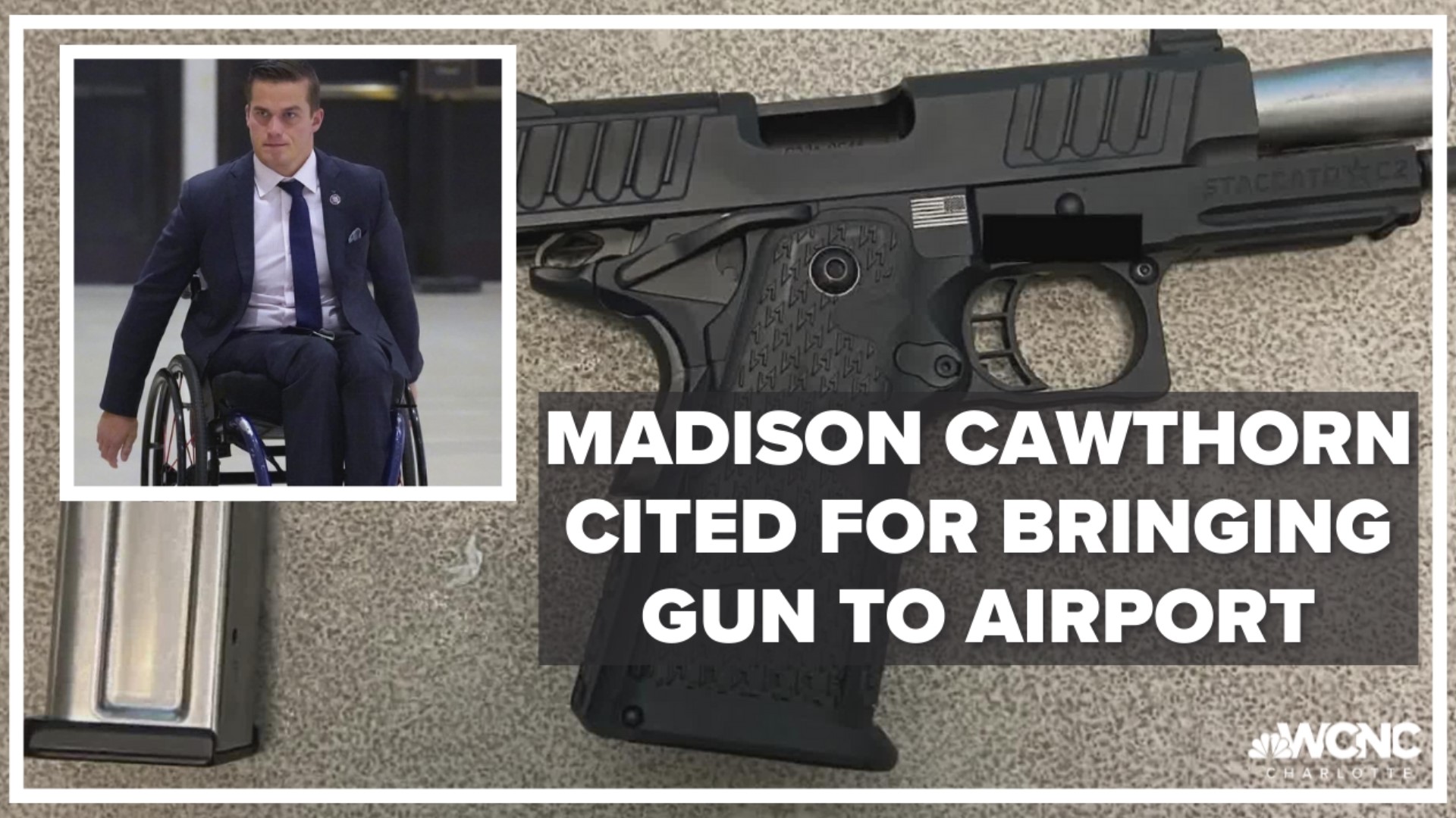 TSA agents reportedly found the loaded handgun during a screening at a security checkpoint at Charlotte-Douglas International Airport Tuesday.
