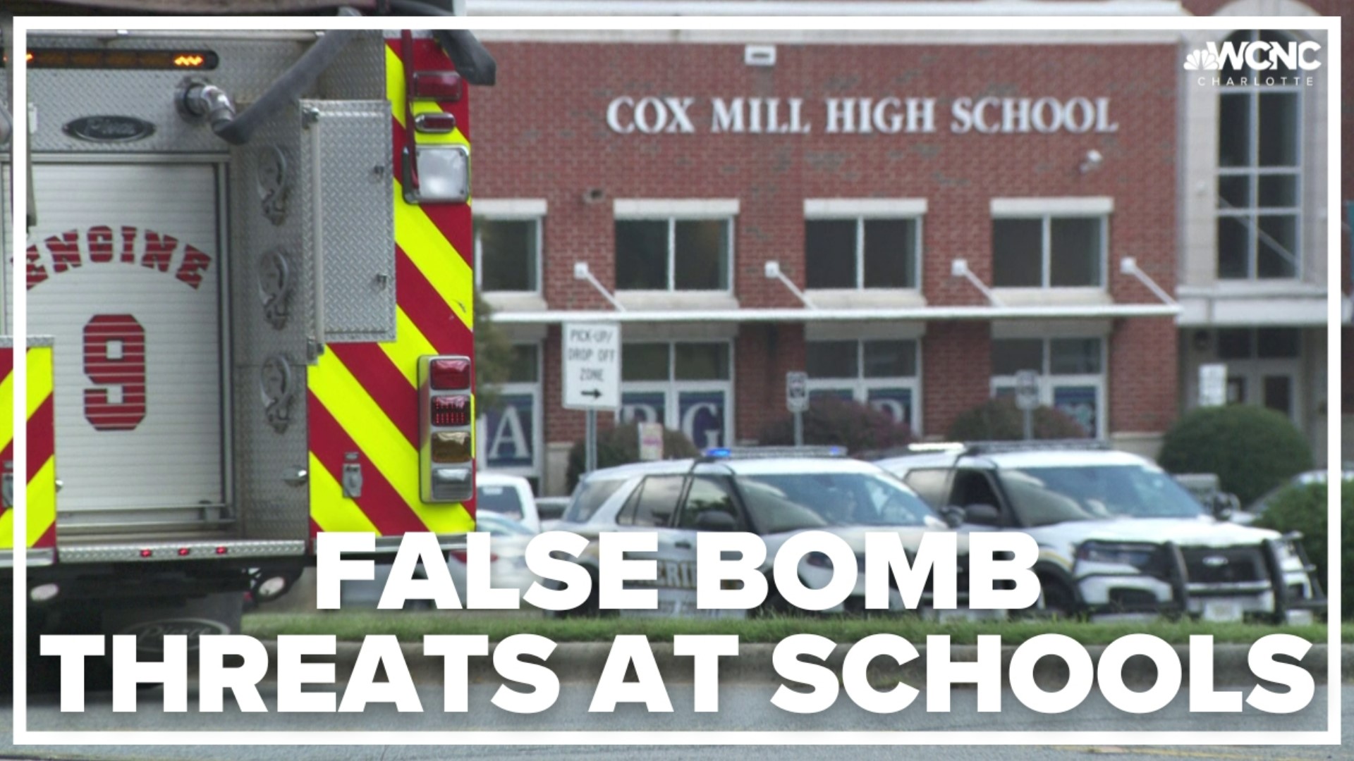 Cox Mill was among the schools evacuated Tuesday, as well as Cox Mill Elementary, Jay M. Robinson High School and Northwest Cabarrus High School.