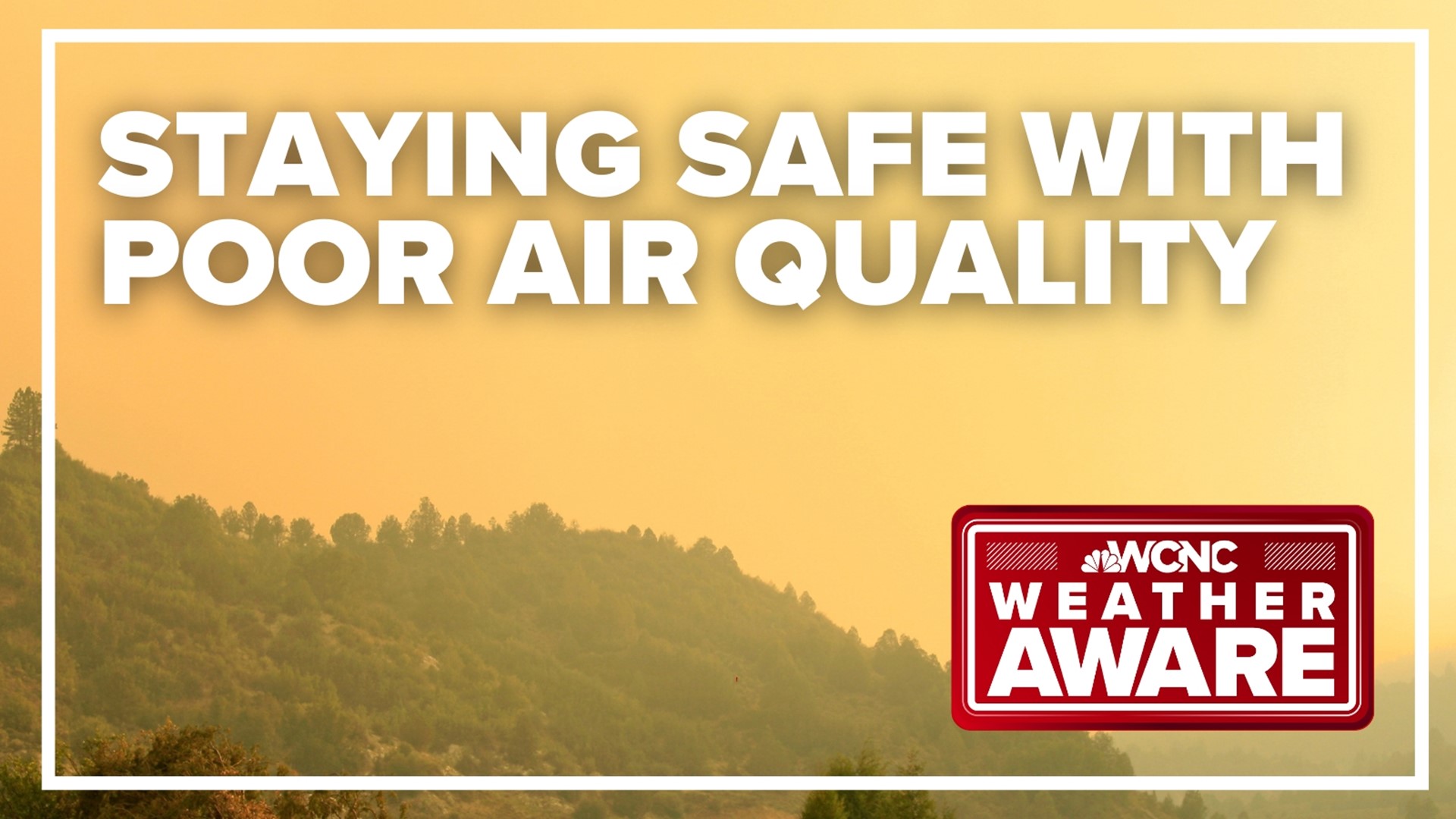 First, when we have these Weather Aware days, we're pulling data from whats called the air quality index.