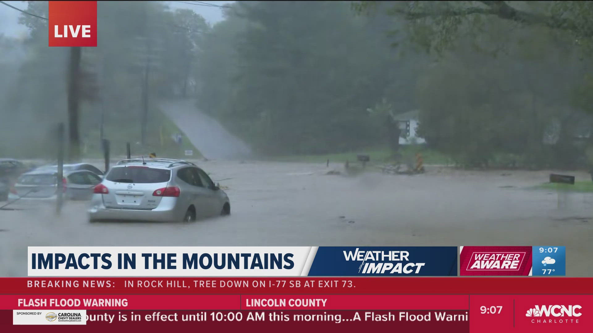 Helene's heavy rain caused widespread flooding in the North Carolina mountains as conditions worsened in the High Country.