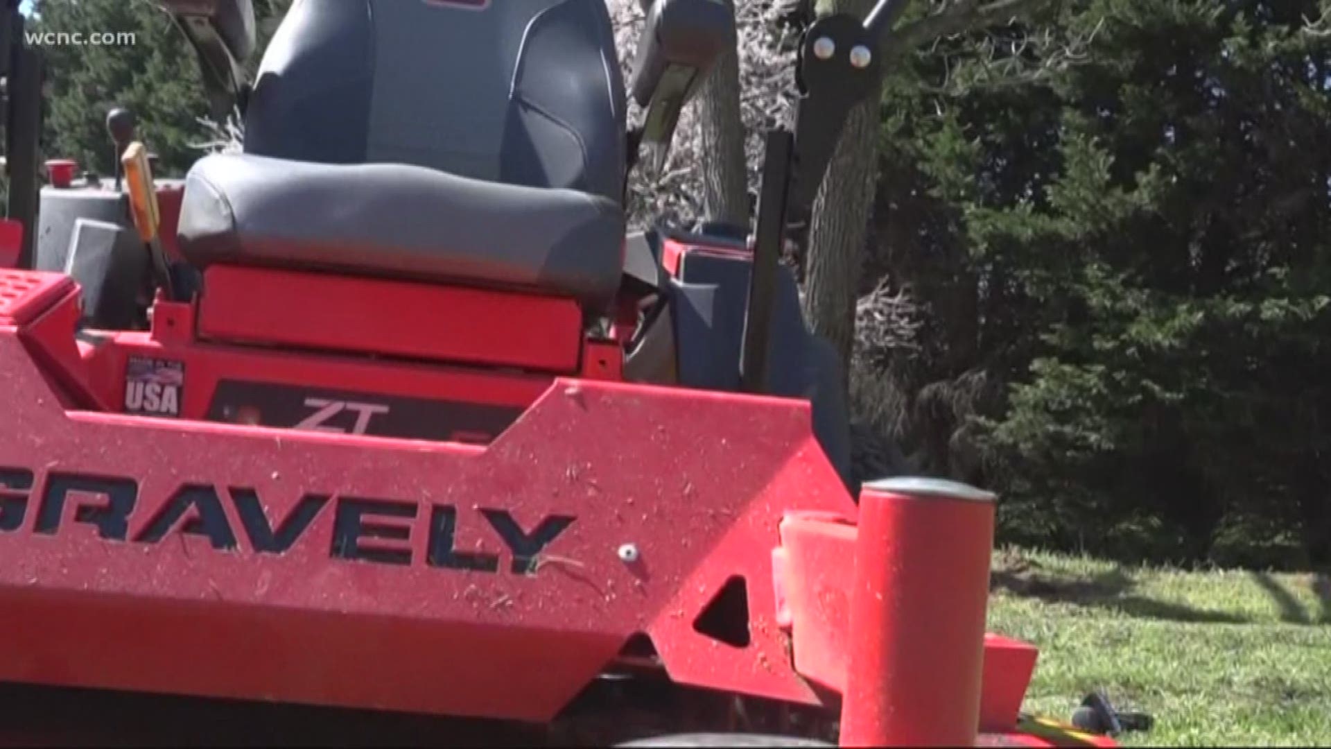 The woman stopped the mower, but the blades were still moving, according to authorities in Lincoln County.
