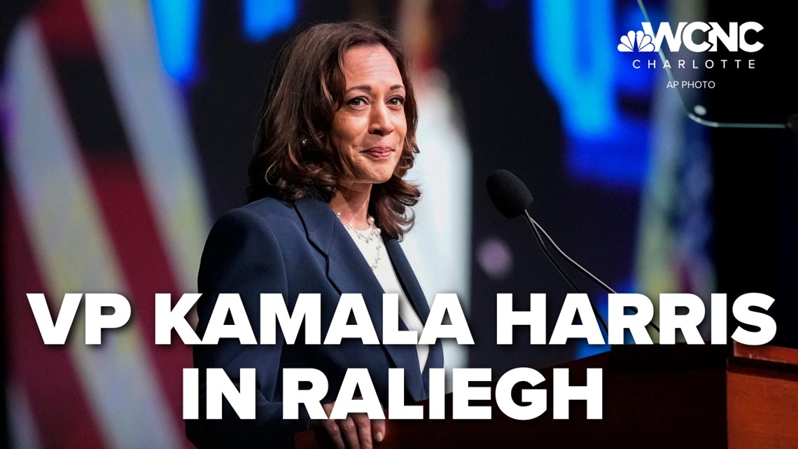 VP Kamala Harris makes stop in Raleigh Monday