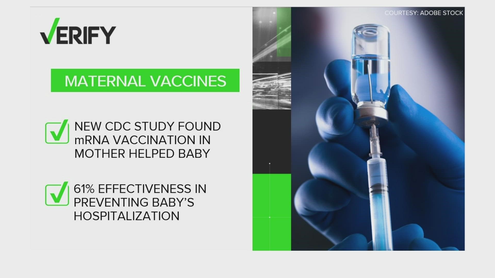 Research shows it is possible for a vaccinated mother to pass COVID-19 protections to her child.