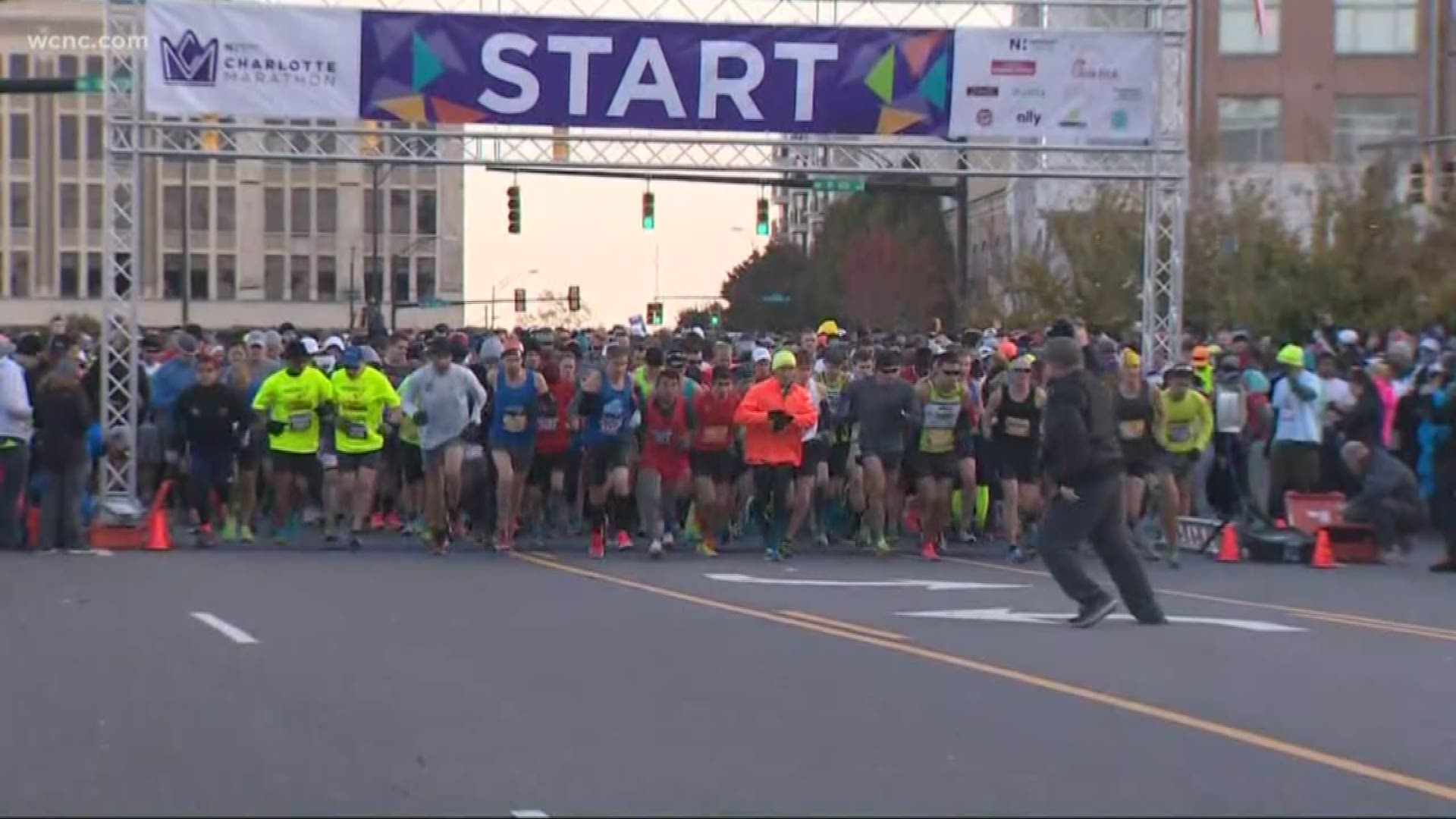 The marathon is sold out with over 6,000 runners. The race starts art 7:30 am Saturday.