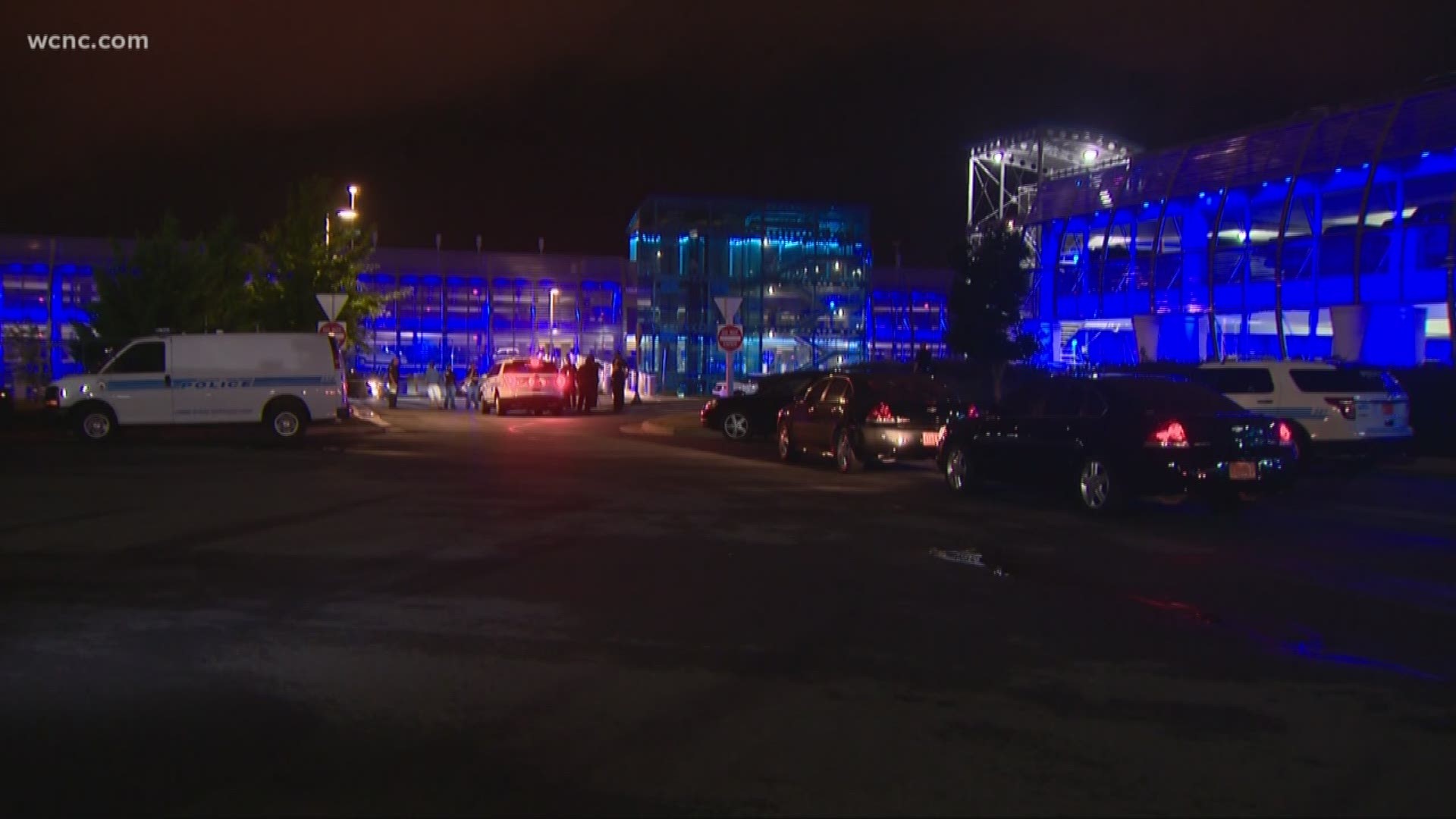 Officer fires at suspect in airport parking deck