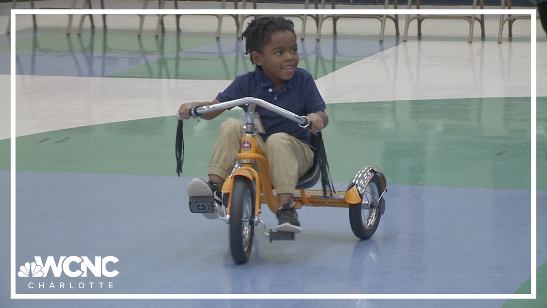 More than 150 bikes were donated to students at Joseph W. Grier Academy in Charlotte.