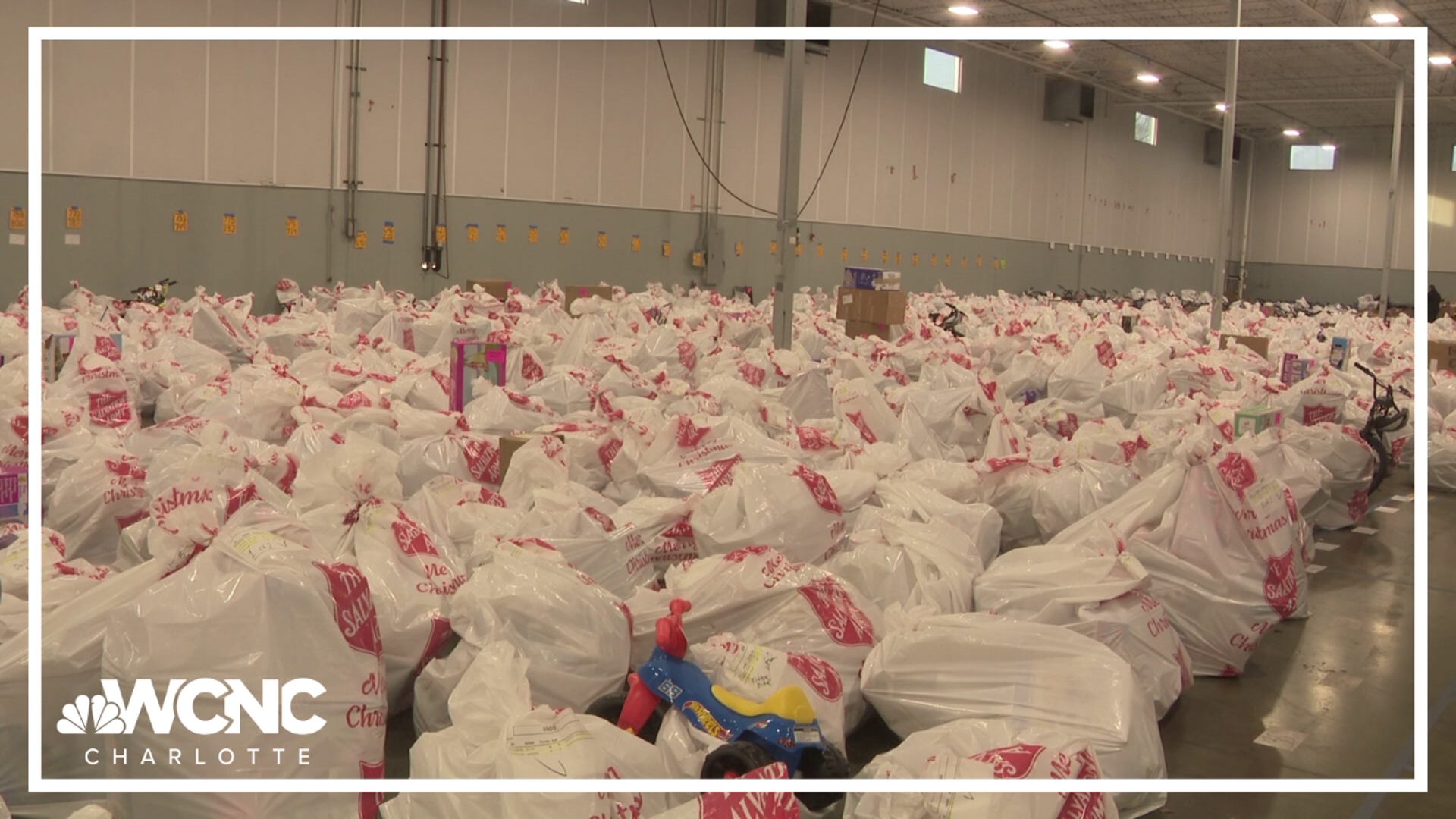 The Salvation Army of Greater Charlotte started its Christmas gift distribution for families registered in its Angel Tree program!