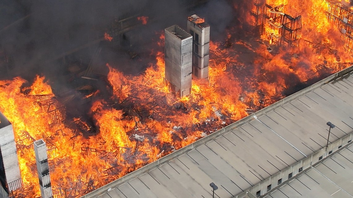 Massive fire breaks out in SouthPark area of Charlotte