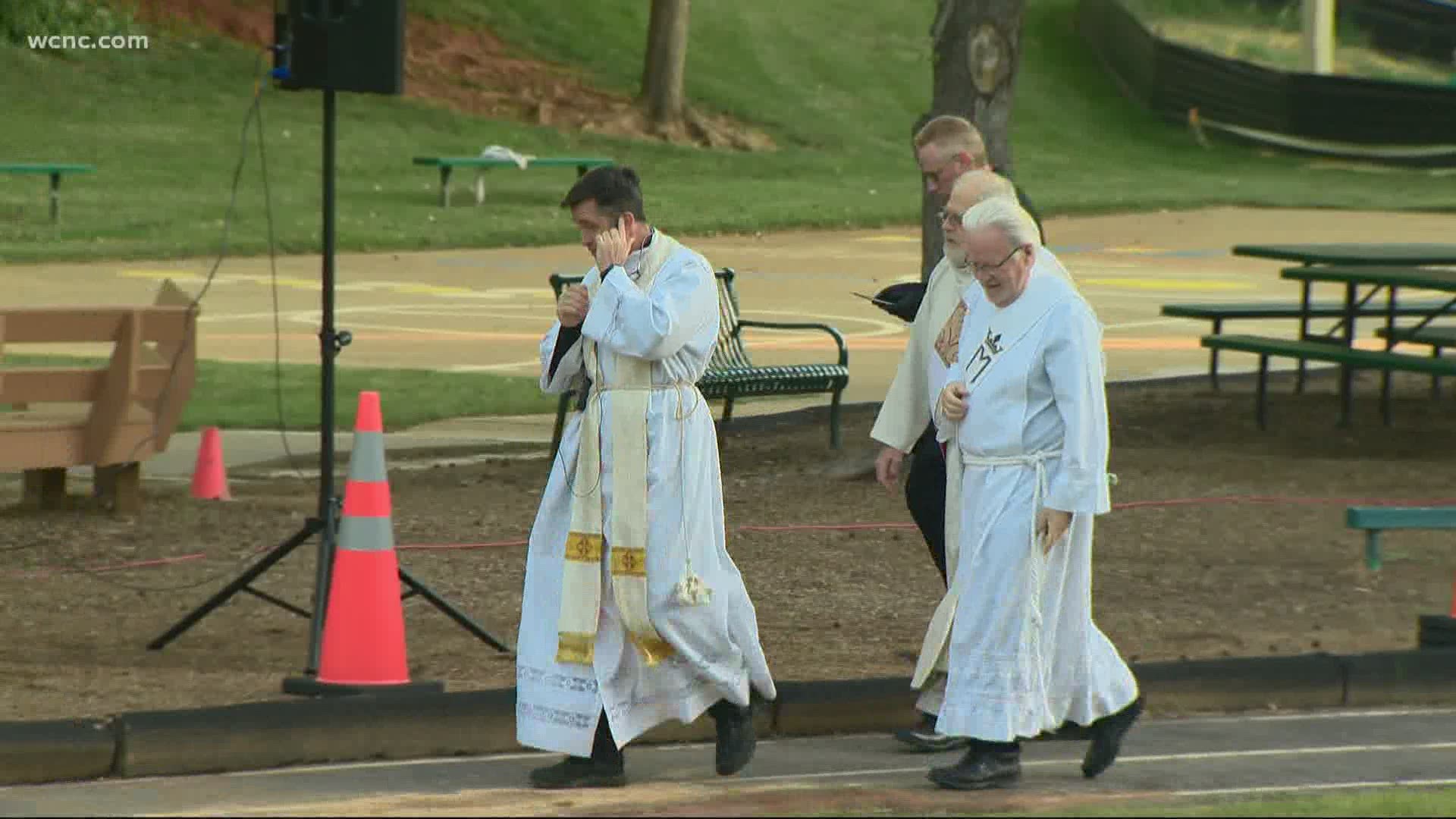 Phase 1 of North Carolina's plan to reopen will allow churches to hold outdoor services with social distancing protocols in place.