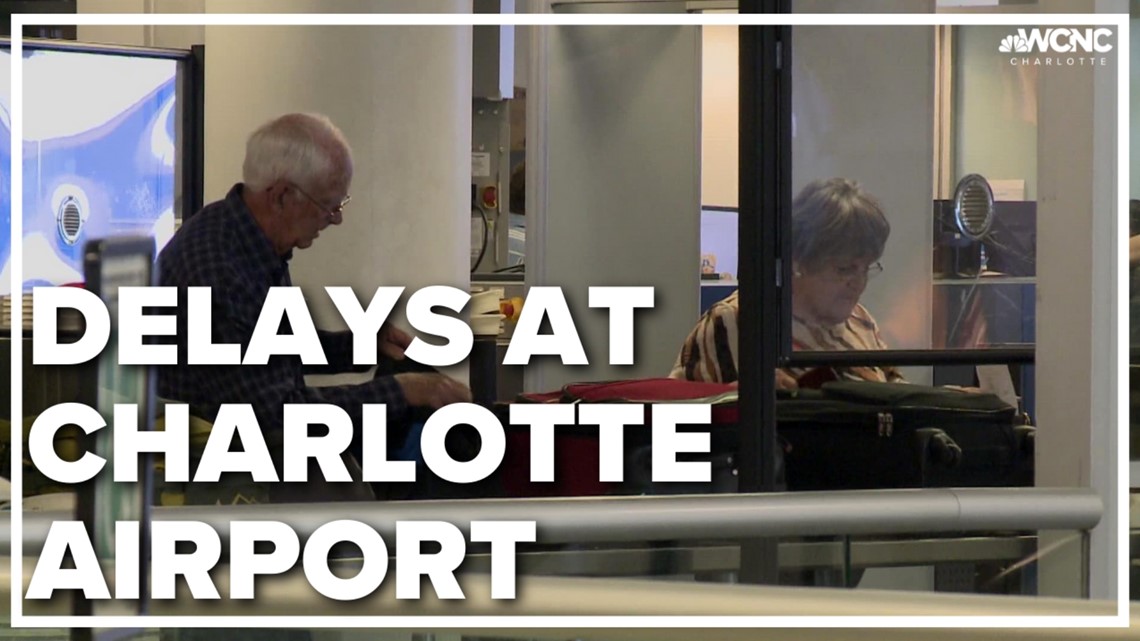 Long lines, delays at Charlotte Douglas Tuesday