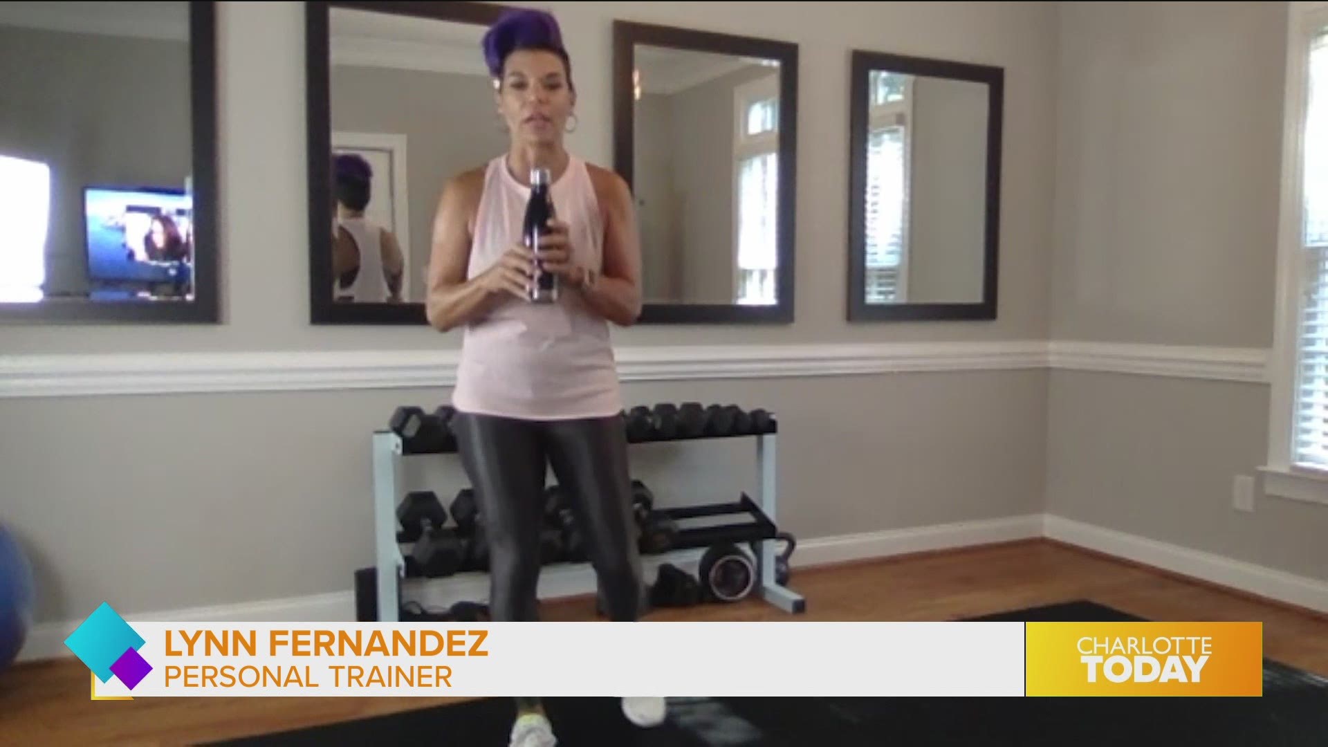 Trainer Lynn Fernandez has simple workout you can do at home using only water bottles.