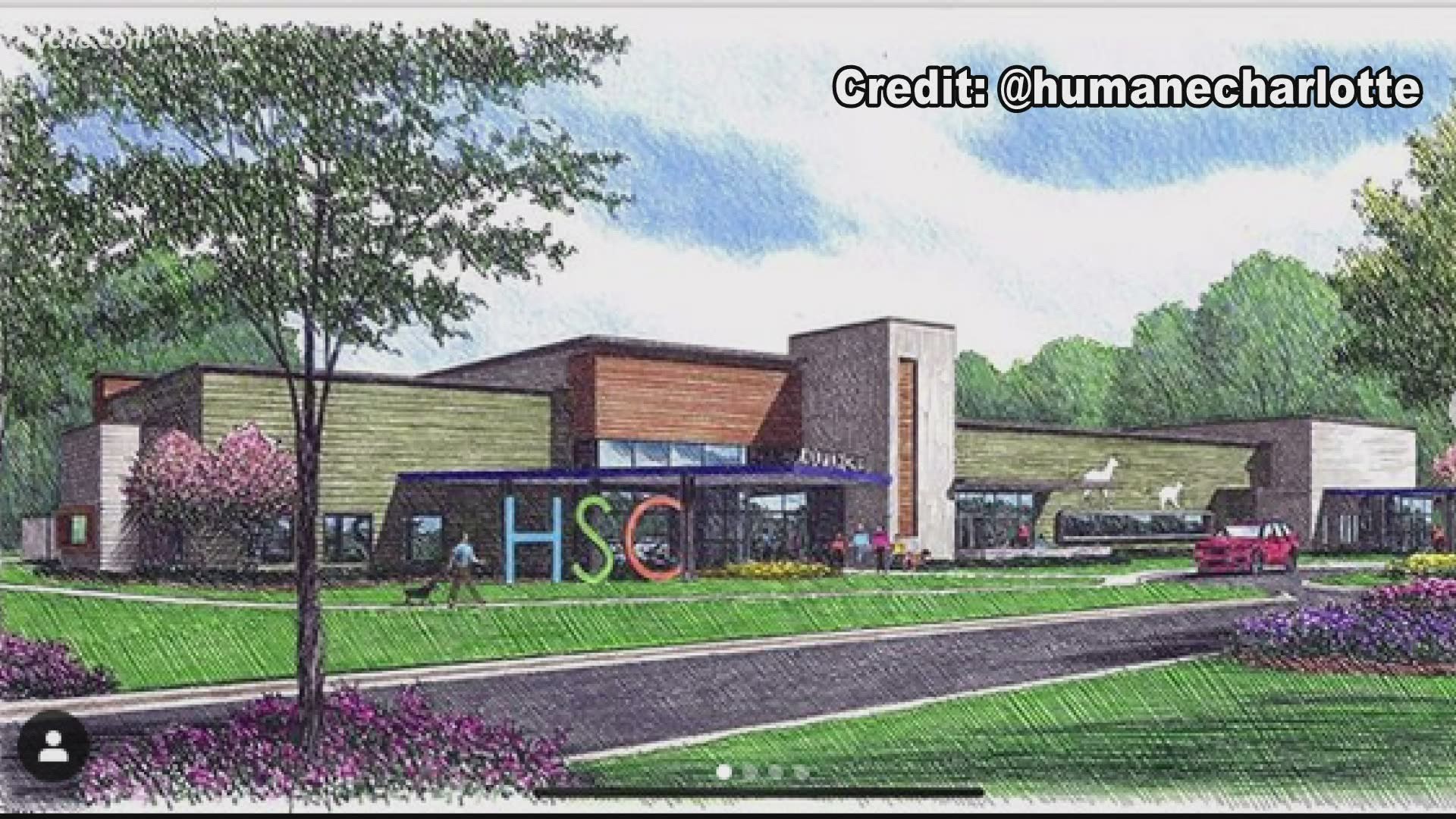 The Humane Society of Charlotte has released new renderings of an animal resource center, but they need the public's help to make it a reality.