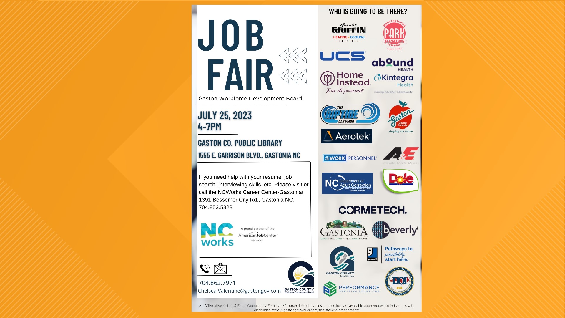 Gaston County, North Carolina job fair