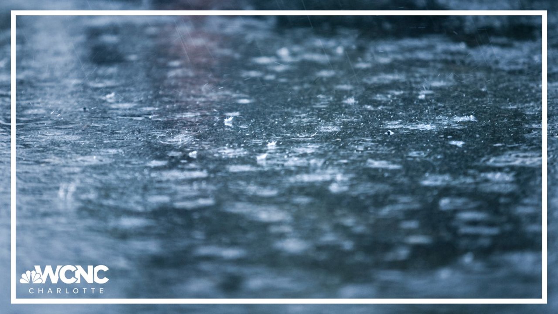 A line of storms brought periods of heavy rain to the Carolinas early Wednesday with showers in the Charlotte metro.